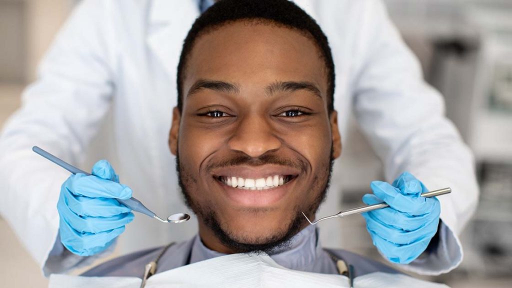 patient at dentist